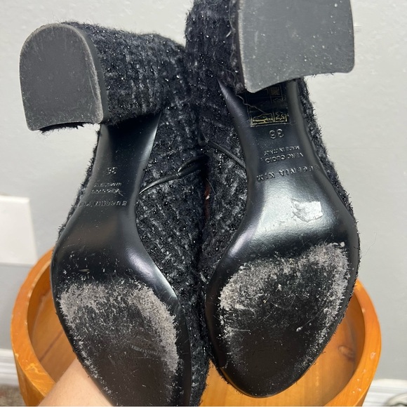 EUGENIA KIM TWEED FRAN HEELED BOOTIES sz 36 - Picture 6 of 8